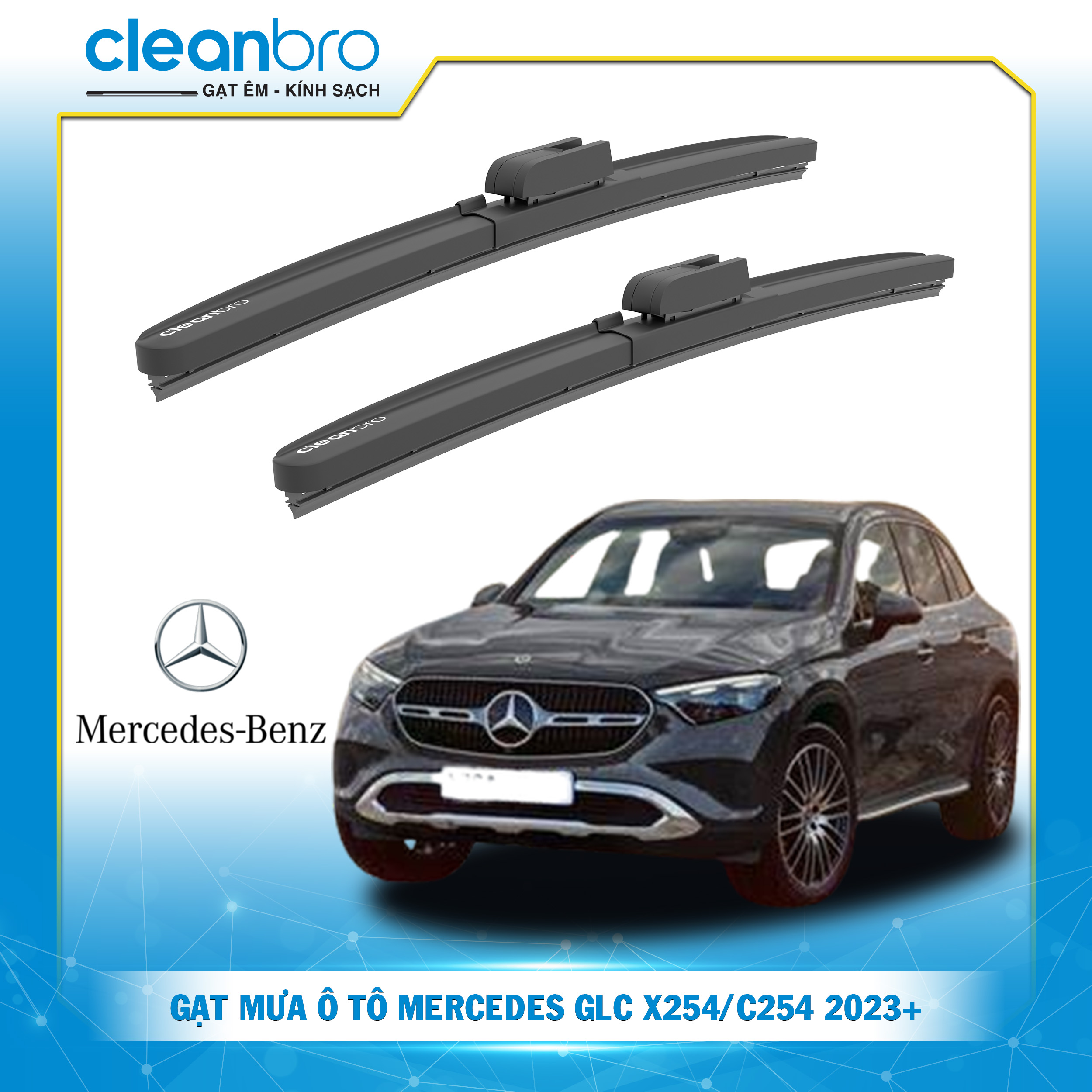 Gạt mưa ô tô hiệu ứng lá sen  Mercedes GLC X254/C254 [2023+]